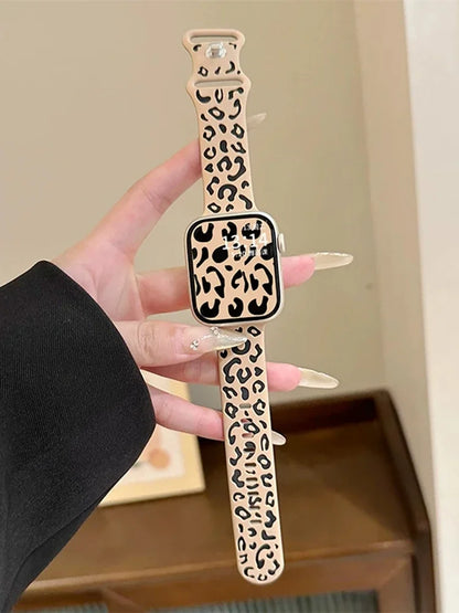 Leopard Smart Watch Band Loop Strap