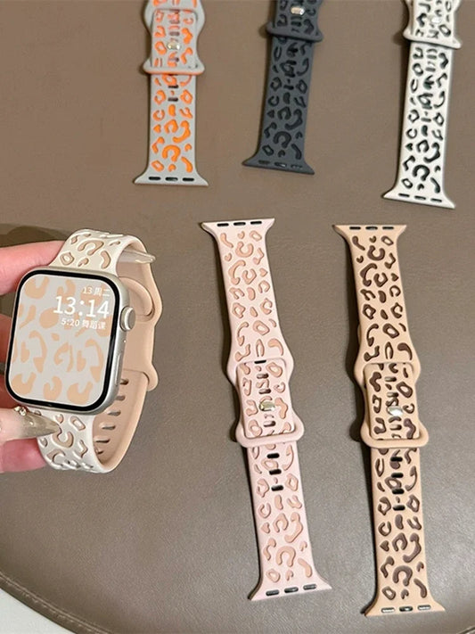 Leopard Smart Watch Band Loop Strap