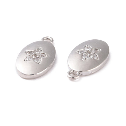 Oval Star Charms