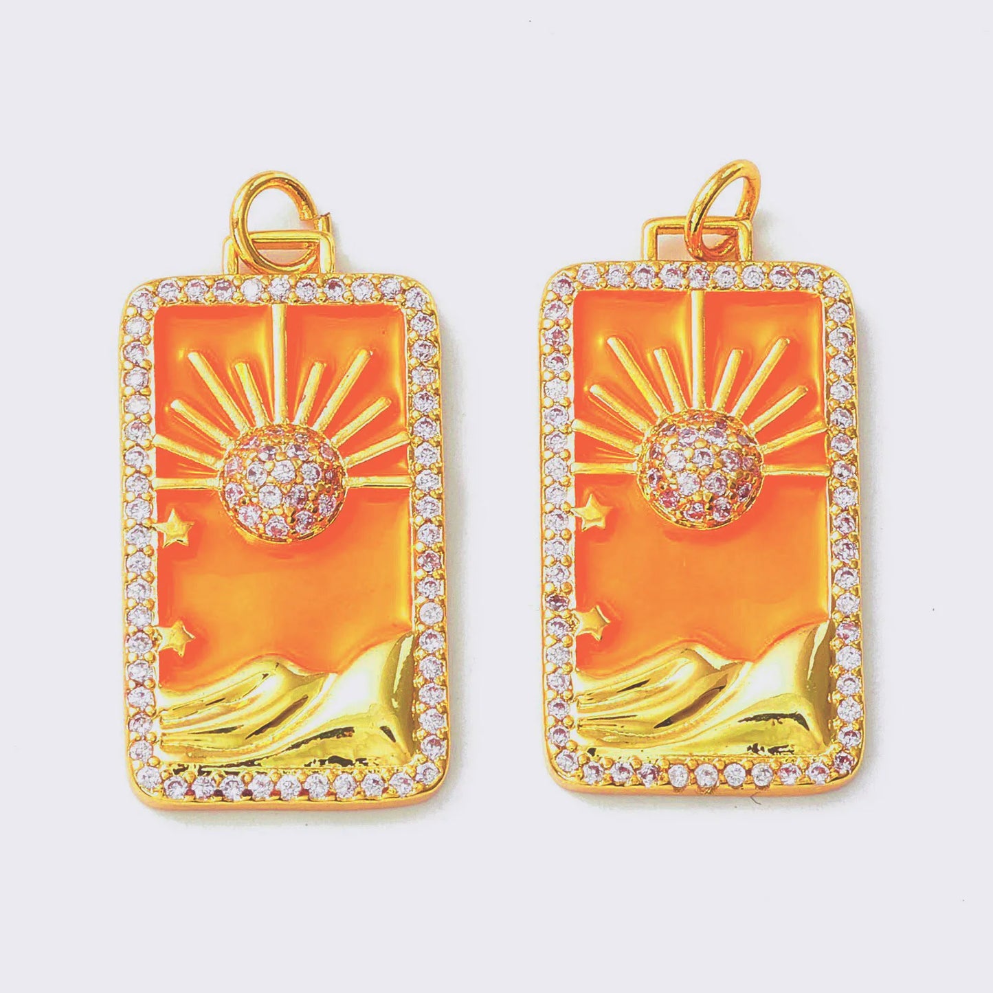 Sun Tag Charms