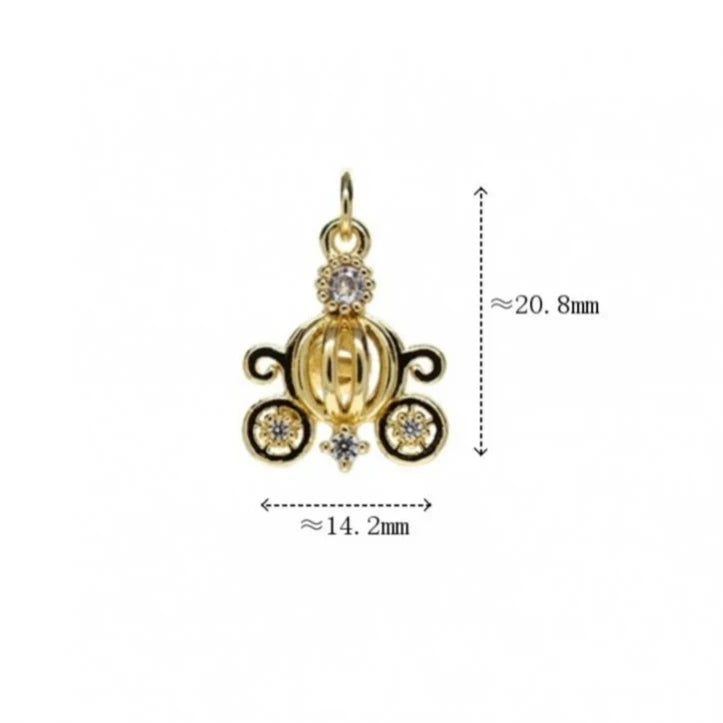 Princess Pumpkin Carriage Charms