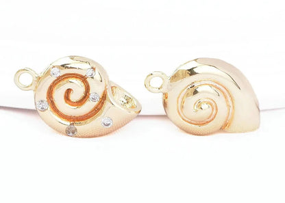 Snail Shell Charms