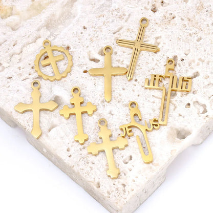 Steel Cross Charms