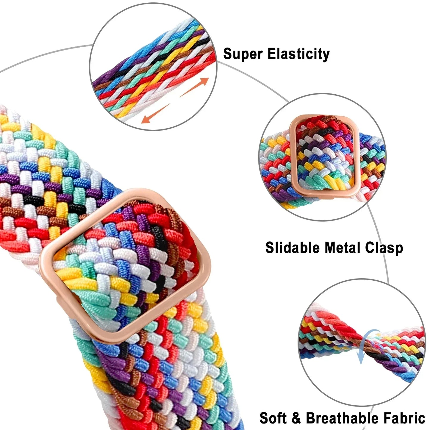 Braided Solo Smart Watch Strap Band Loop