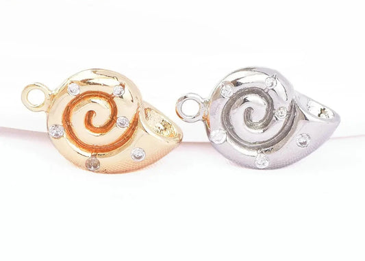 Snail Shell Charms