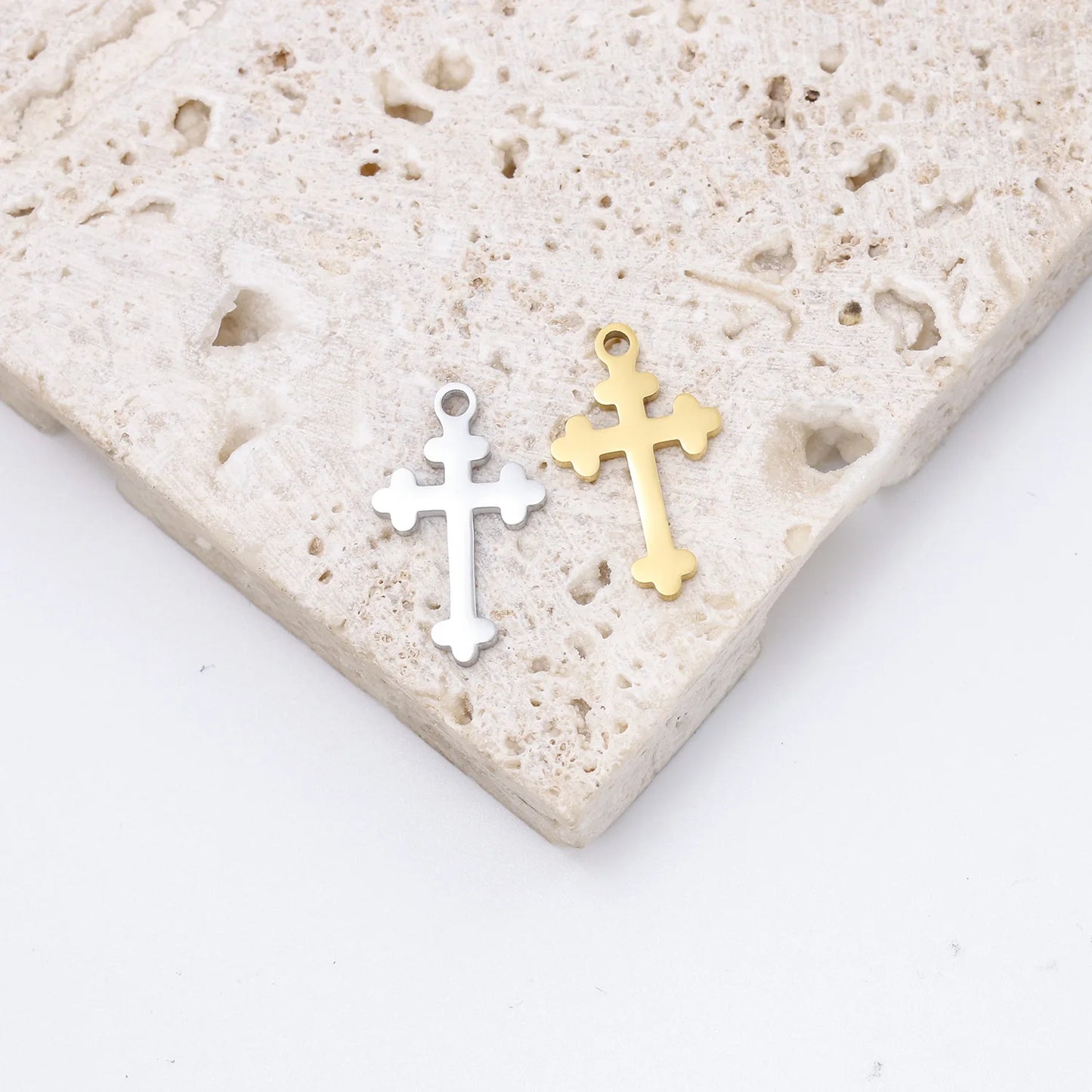 Steel Cross Charms