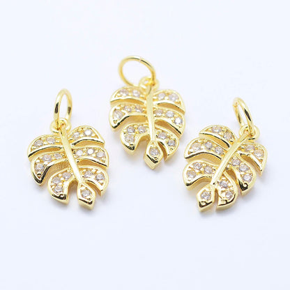 Tropical Leaf Charms